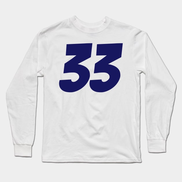 Max Verstappen 33 - Driver Number Long Sleeve T-Shirt by GreazyL